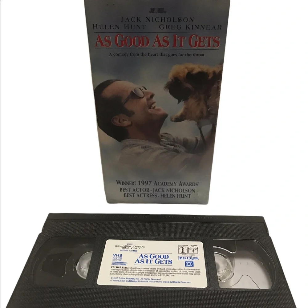 VTG As Good As It Gets 1998 VHS Video - UNTESTED